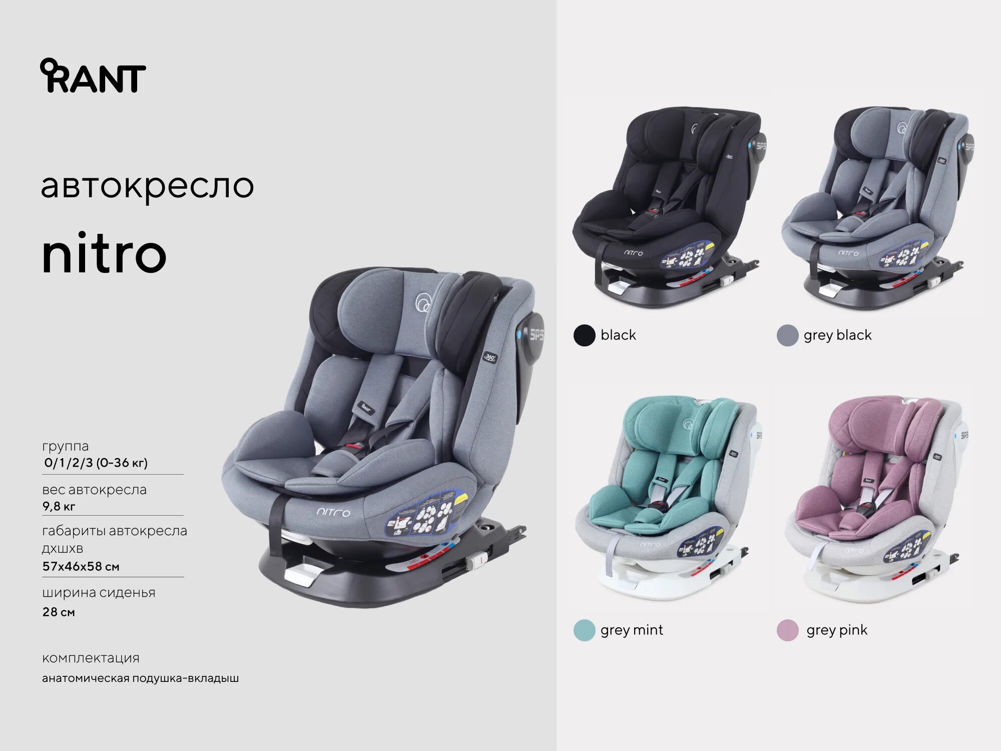 Rant active drive. Rant nitro isofix. автокресло рант нитро 0-36. rant drive автокресло. автокресло rant multifix, grey.