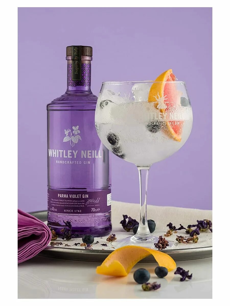 Уитлей нейл джин. Whitley Neill. Whitley Neill Gin. Whiteley Джин. Джин Whitley JJ 0.7 фиолетовый.