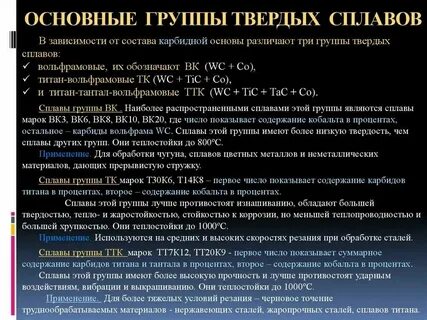 Основа твердых сплавов
