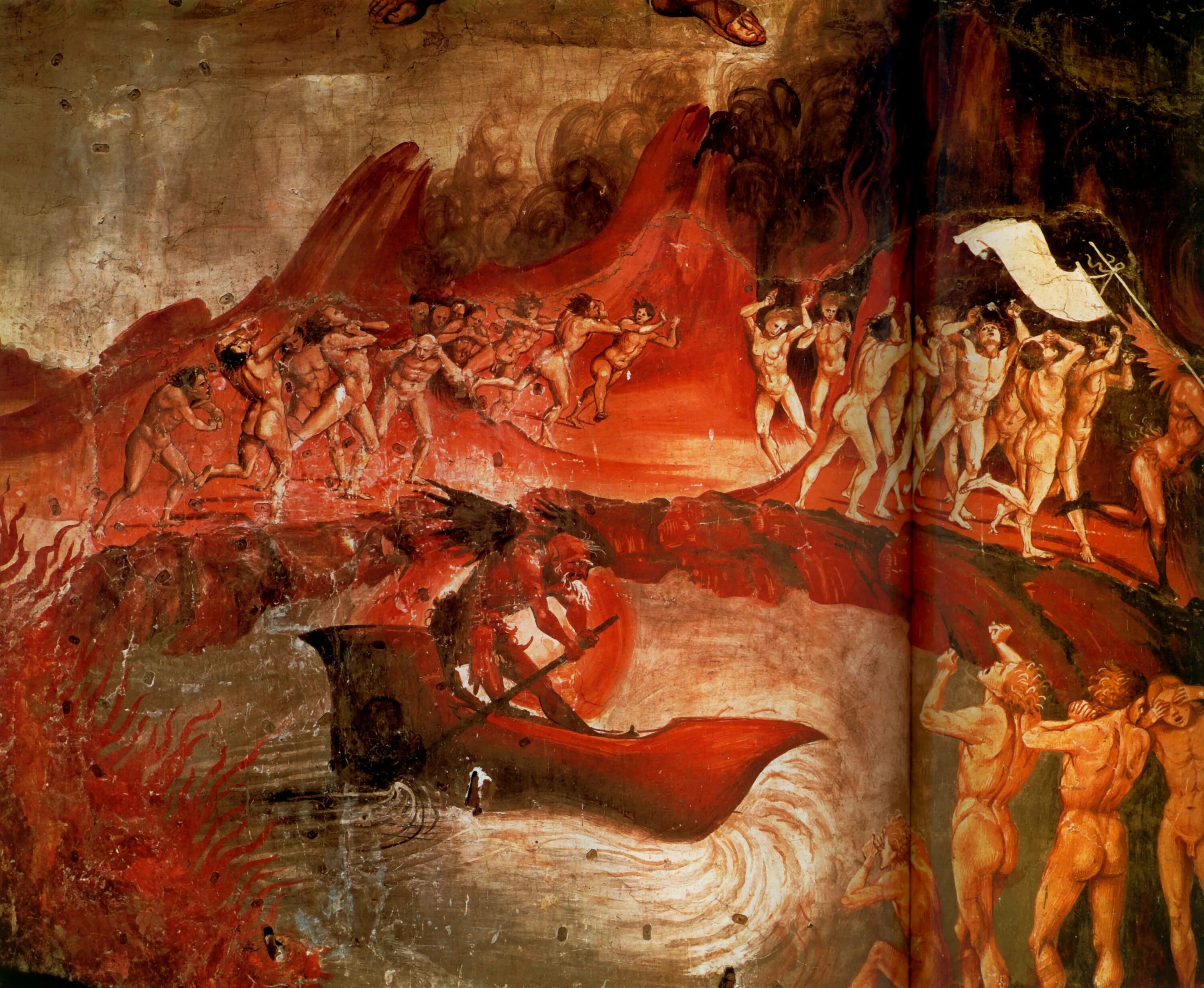 Рай грешников. Рай чистилище ад икона. Фреска Люцифера в Ватикане. Геенна Огненная в Данте.
