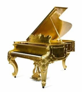 Golden piano