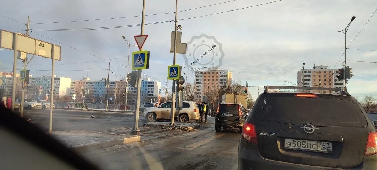 26 01 2023. Трамвайный перекресток. Авария в Самаре сегодня на Московском шоссе.