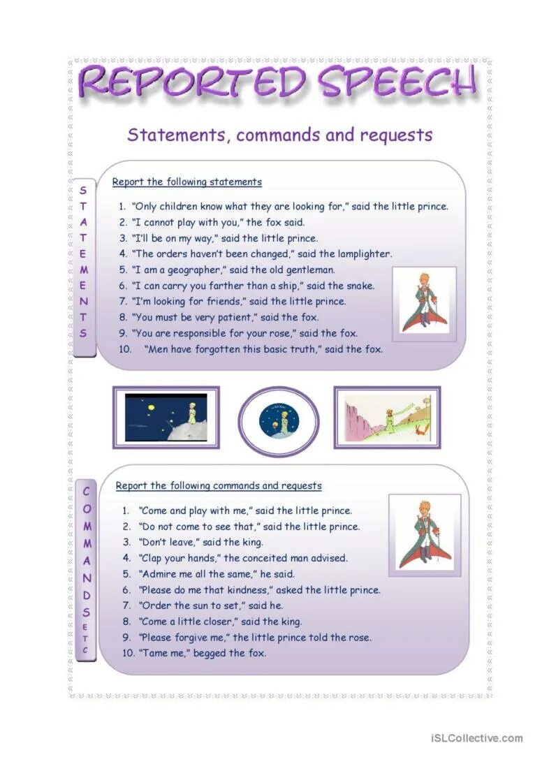 Reported Speech Commands and requests. Reported Commands Worksheets. Commands in reported Speech. Reported Speech Worksheets. Say the following statements in reported speech