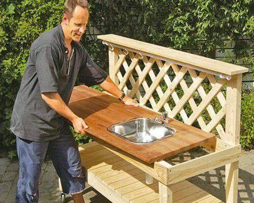 Мойки на даче фото Tavolo di lavaggio per cottage: idee semplici, implementazioni decenti