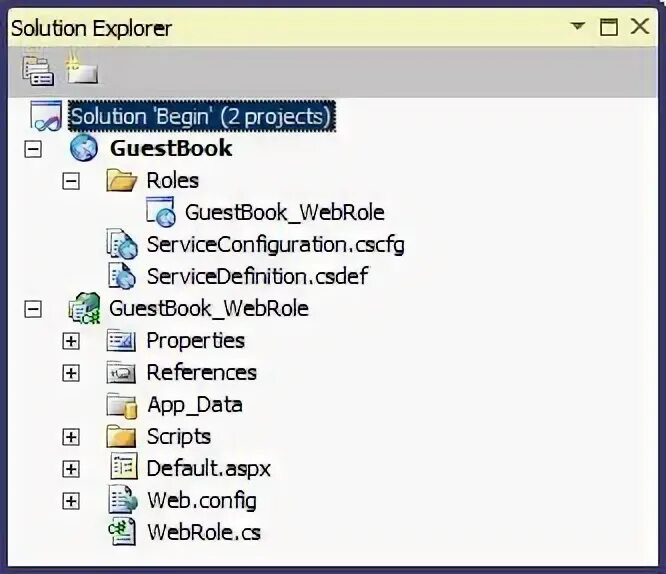 Solution Explorer.