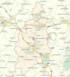 Задонск на карте