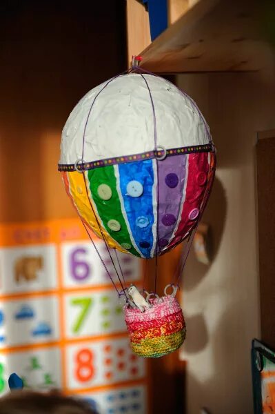 Воздушный шар поделка. Воздушный шар папье маше. Игрушечный воздушный шар с корзиной. Воздушный шар с корзиной папье-маше.