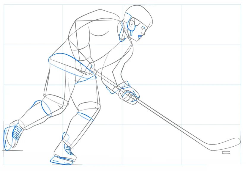 Спортсмен в движении рисунок. Хоккей рисунок карандашом. Хоккеист рисунок. Хоккеист поэтапное рисование. Хоккеист рисунок для детей.