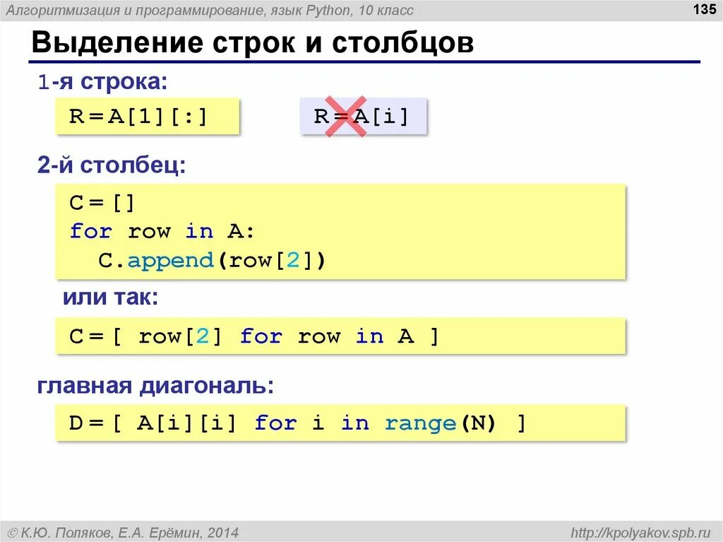 Работа на языке python
