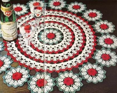 Подробно салфетка крючком