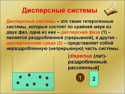 Дисперсная система представляет собой