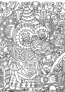 Doodle Art / Doodling - Coloring Pages for Adults