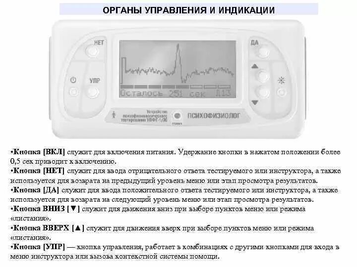 Устройство психофизиологического тестирования упфт. Устройство психофизиологического тестирования упфт
