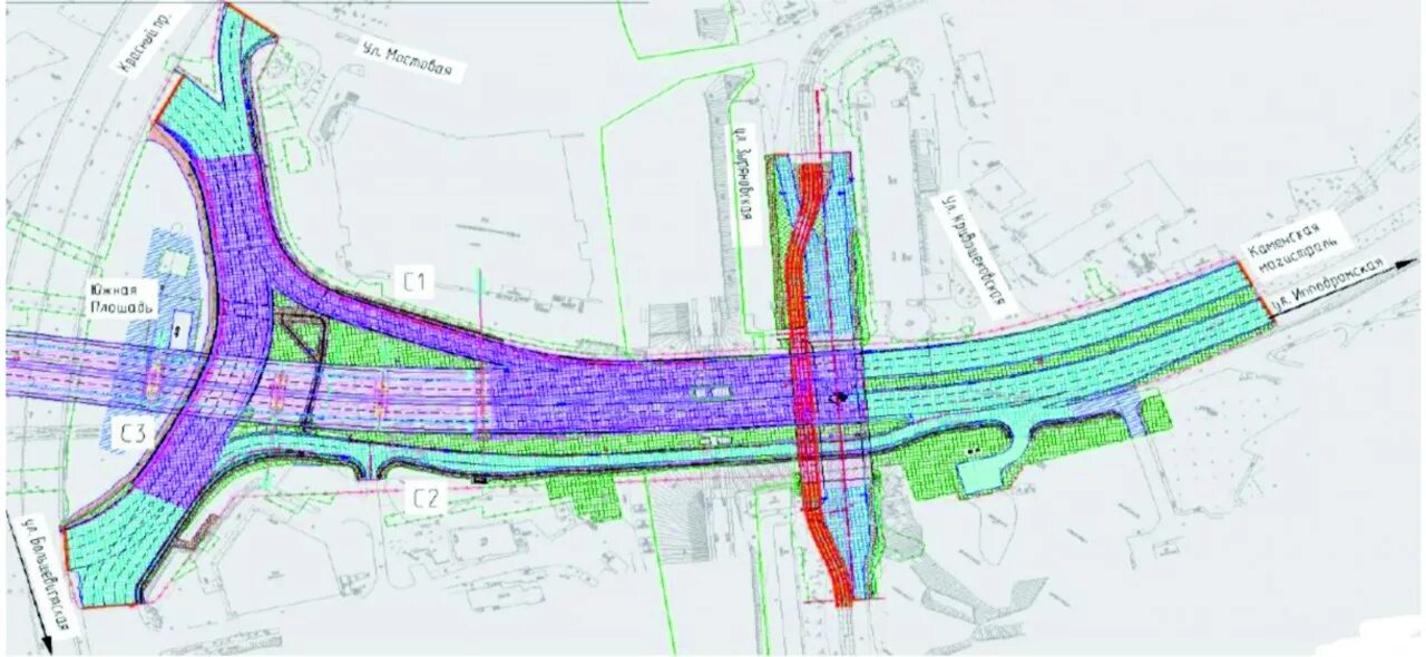 Четвёртый мост в Новосибирске схема. Схема развязки 4 моста Новосибирск. План развязки 4 моста в Новосибирске. Проект четвертого моста в Новосибирске схема.
