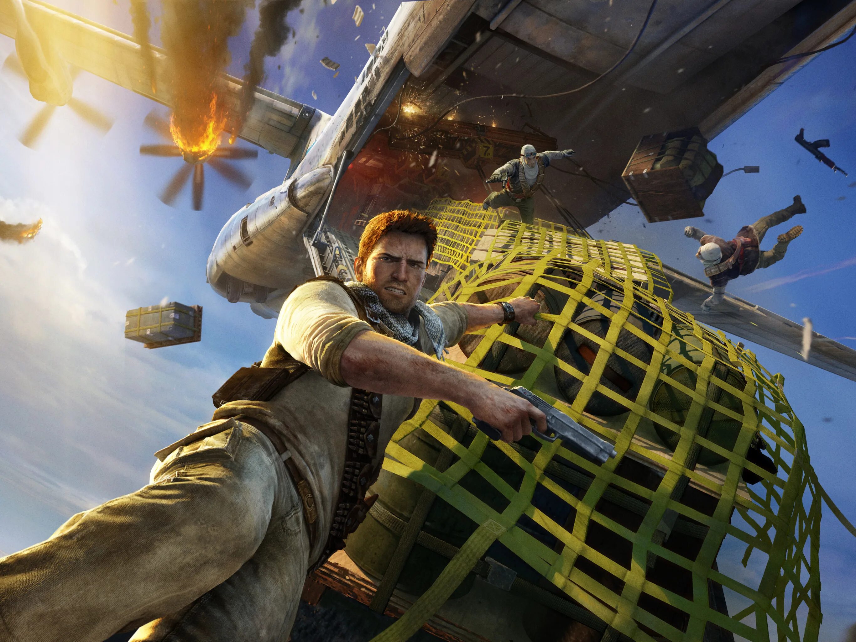 Game moment. Uncharted 3. Uncharted 3 самолет. Анчартед сцена с самолетом. Uncharted 3: Drake’s Deception.