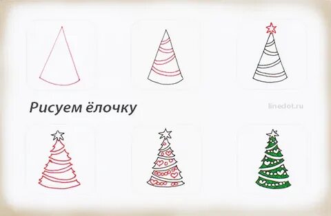 Как сделать новогодние рисунки легко