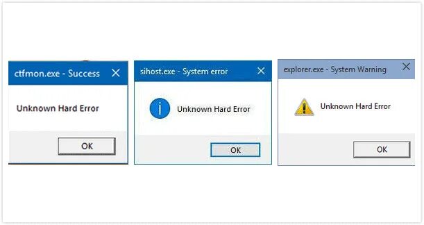 Windows error exe. Ошибка hard error. unknown hard error. системная ошибка unknown hard error. unknown hard error windows 10.