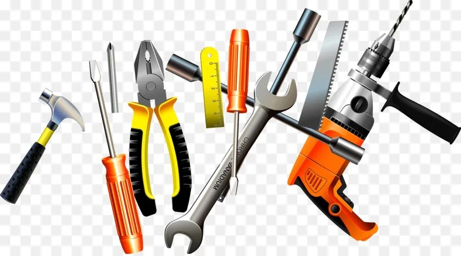 Items tools. Строительные инструменты. Инструменты для ремонта. Рабочие инструменты. Строительные инструменты на белом фоне.