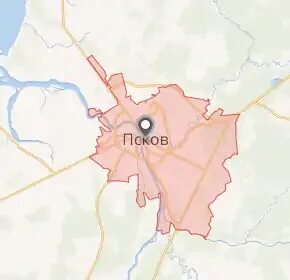 На каком берегу расположен псков