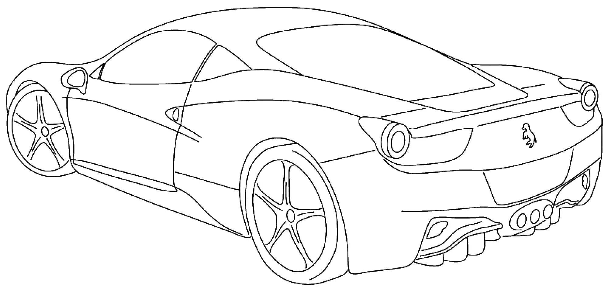 Coloring color tuning. Раскраска гоночные машины Феррари. Ferrari f40 раскраска. Раскраска Феррари 458 Италия. Раскраски Бугатти Феррари.