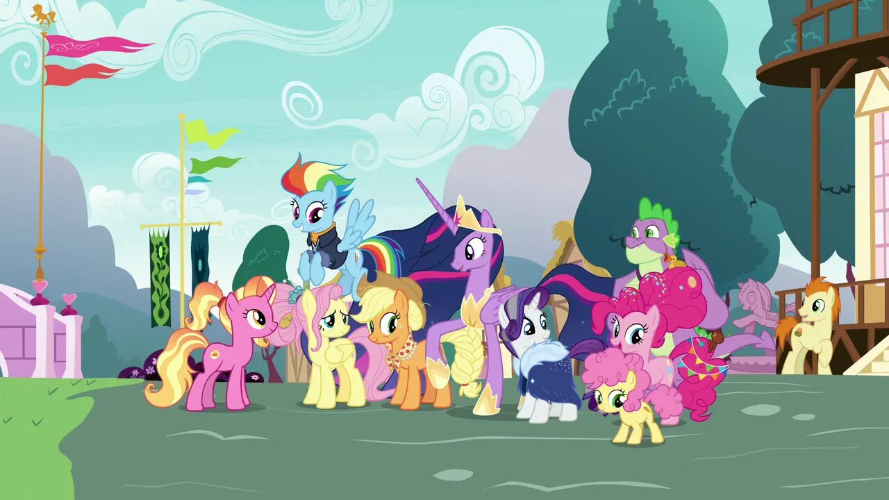 My little pony watching