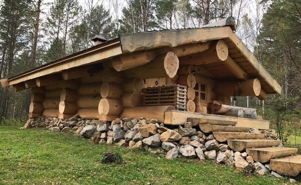 Большие срубы бань