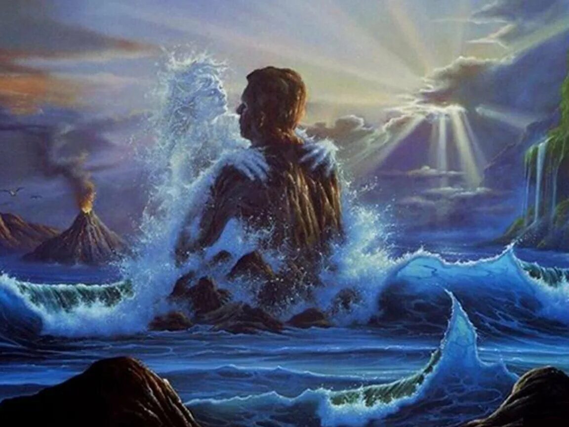 Я видел свет в твоих океане. Джим Уоррен (Jim Warren) (р.1949). Картины Джима Уоррена море. Джим Уоррен водопад. Душа океана.