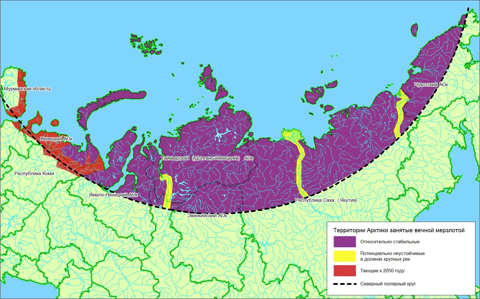 Природная зона крайнего севера россии. Вечная мерзлота в Коми границы на карте. Карта вечной мерзлоты Мурманской области. Граница вечной мерзлоты. Границы зоны вечной мерзлоты в России.