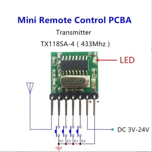 Радиомодуль rx470 4 wl102 341 подключение проверка 3Pcs/lot RX500A 315/433MHz High Sensitivity Superheterodyne Wireless Receiver Mo