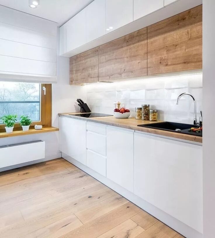 деревянная облицовка мебели Scandinavian kitchen design, Scandinavian kitchen, I