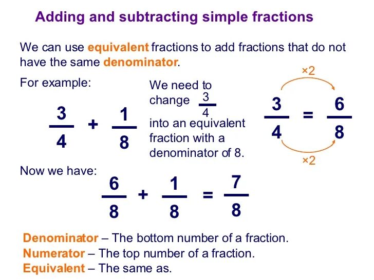 Simple 3 way. Subtracting fractions. Adding and Subtracting fractions. Addition and Subtraction of fractions. Subtracting unlike fractions.