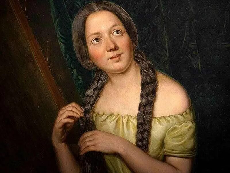 Рязанский народный костюм понева. Повойник старообрядцы. Ее носили только. Девочка с косичками. Женщина с косой.