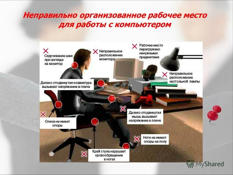 Неправильная работа. Неправильная организация рабочего места. неправильно организованное рабочее место за компьютером. неправильное расположение рабочего места. эргодизайн рабочего места презентация.