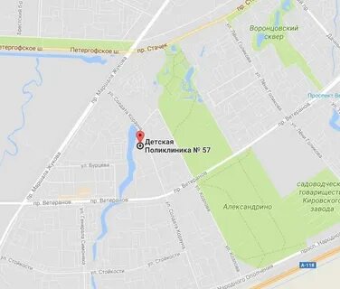 Карта петербурга проспект ветеранов