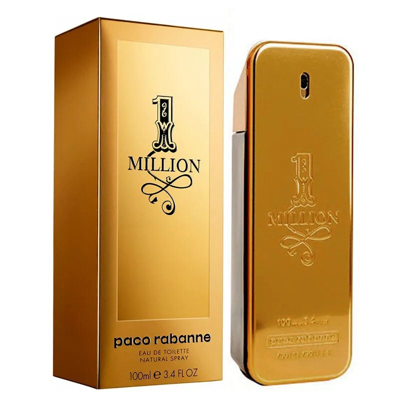 Мужская вода миллион. Paco Rabanne million, 100 ml. Paco Rabanne 1 million 100ml. Paco Rabanne 1 million туалетная вода 100 мл. 1 Million Paco Rabanne мужские 100ml.