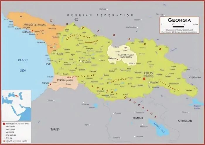 Карта по грузински