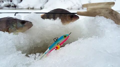 Ловля окуня на балансир зимой видео