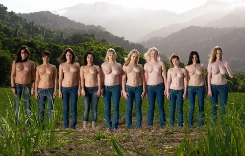 Topless group pictures.