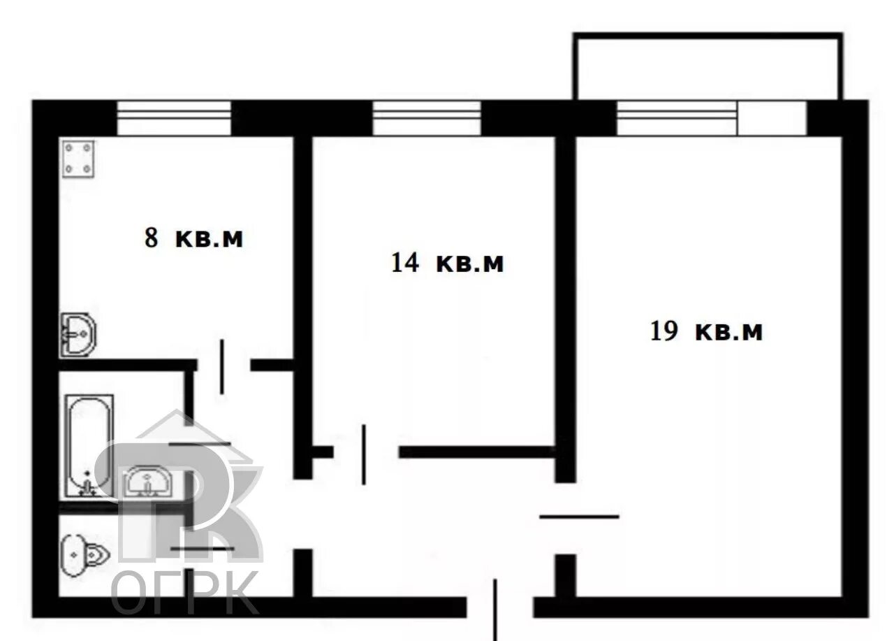 Купить 3-комнатную квартиру, 80.47 м² в ЖК Нижне-Луговая по адресу Томск, Черемо