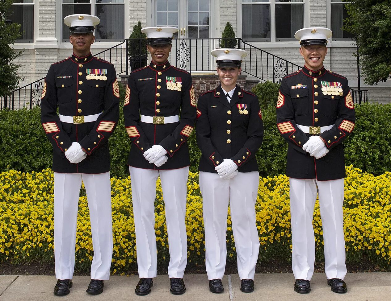 Бывший военный на английском. Us Marines Corps униформа. USMC Marine Corps uniforms. USMC Dress Blues. Парадная униформа Бундесвера Австрии.