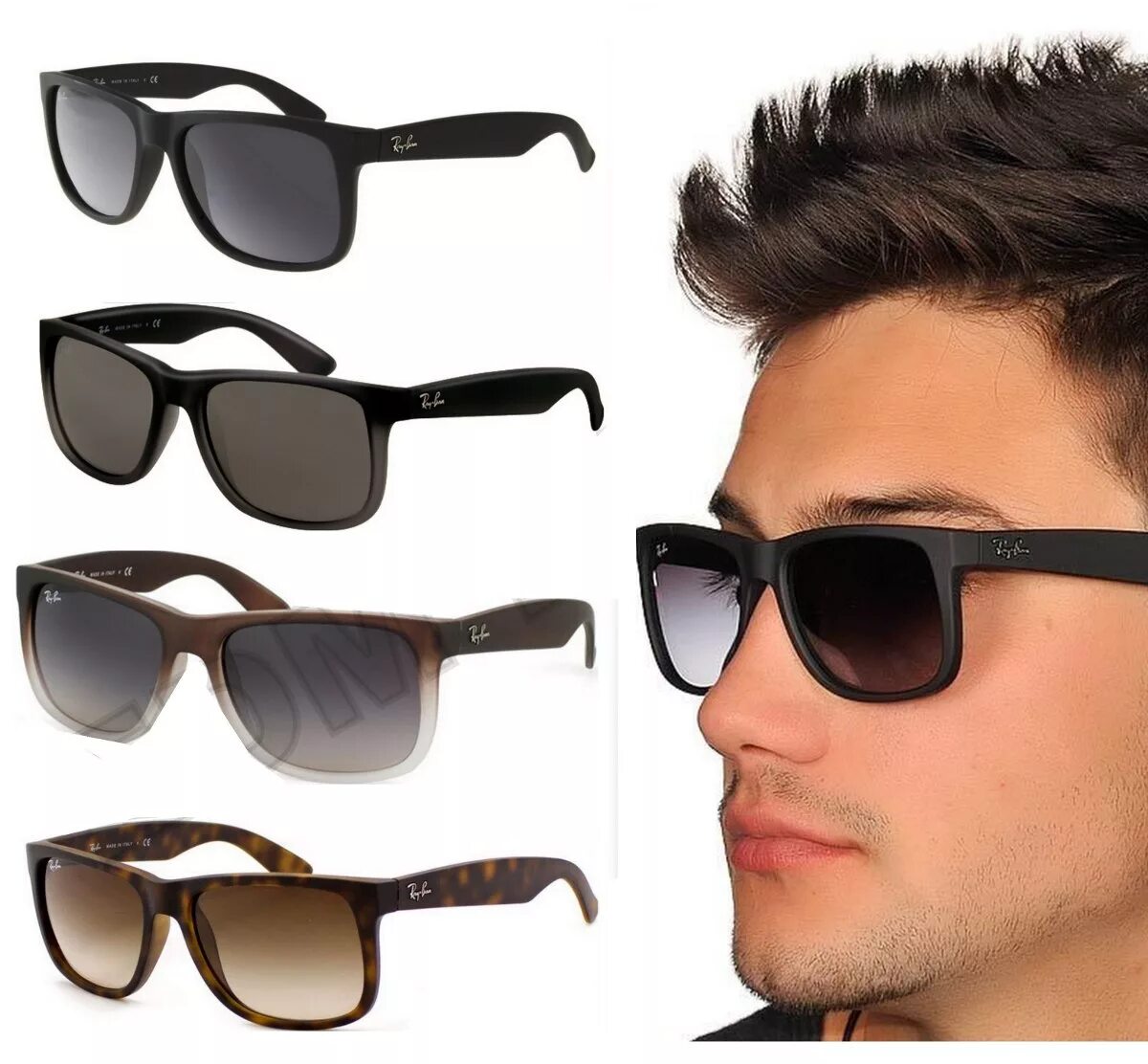 Стиль очков мужские. Ray ban вайфареры мужские. Очки ray ban Justin. Ray ban rb4165. Ray-ban Justin rb4165.