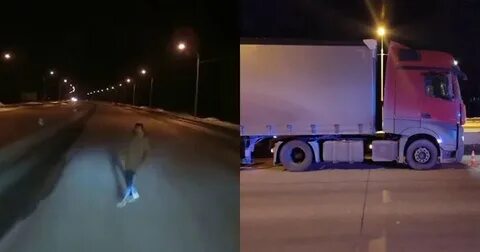 Проехал между двумя фурами видео