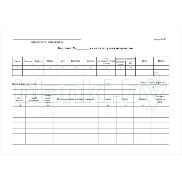 Карточка складского учёта материалов форма м-17. Карточка складского учета форма м 17а. Книга складского учета материалов по форме м-17 это. Карточка учета ТМЦ форма м-17. Форма книга складского учета