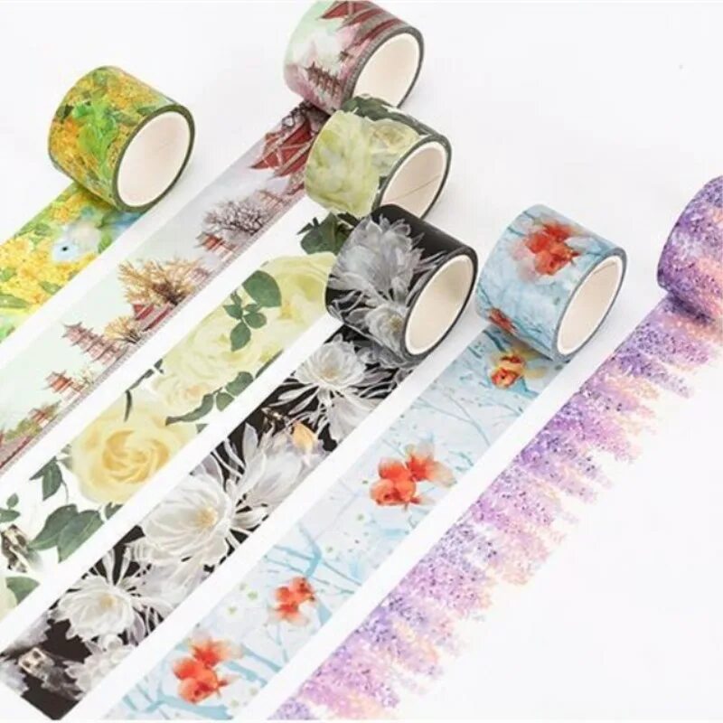 Декоративная клейкая лента Pet Washi Tape. Washi Tape скотч декоративный. Скотч для скрапбукинга. Лента для скрапбукинга.