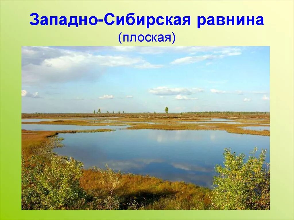 Использование западно сибирской равнины. Западно-Сибирская низменность. Западно Сибирская плоская низменность. Запод Сибирская Ровнина. Западносибирскаяя равнина.