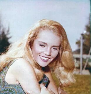 Tuesday Weld outdoors.