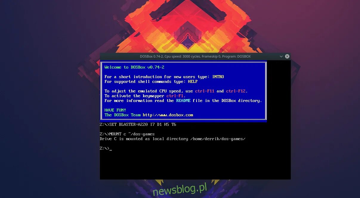 Dosbox mount. Dosbox. ms dos dosbox. linux dos.