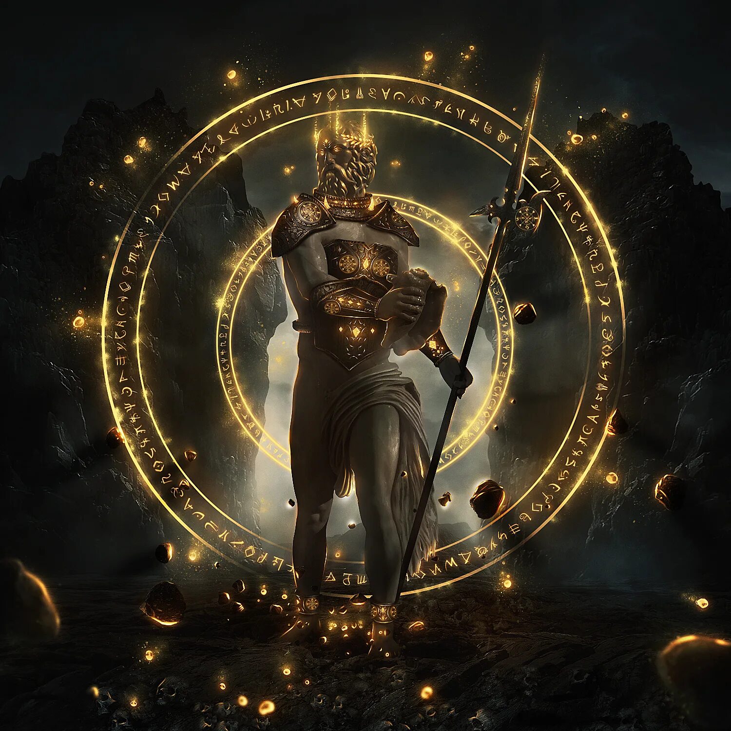 Карлос Кеведо. Бог арт. Золотая богиня. Боги на золотом фоне. 360 формате god