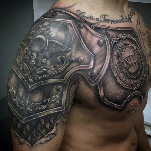 Amazing Tattoo realistic By pipotattooart or Pipotattoo from Colombia. Armor tat