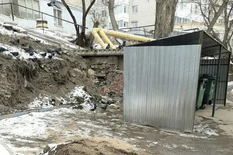 Обрушение подпорной стены